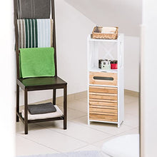 Relaxdays 10020974 Armadietto 5 Ripiani, Piccolo, Multiuso, Mobile da Bagno, Scaffale Cucina, Bianco