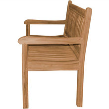 Teako Design - Panchina da giardino Arezzo in legno massiccio, larghezza 180 cm