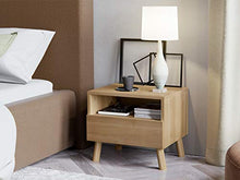 Amazon Basics - Comodino, 45 x 40 x 40 cm, colore crema