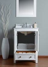 RUBEZA 600mm Brooklyn Bagno Vanity Bianco italiano Carrara Top