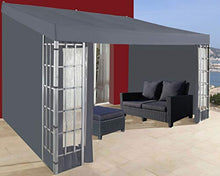 QUICK STAR 3 pareti Laterali per Tenda da Parete pergola 3x4m Antracite