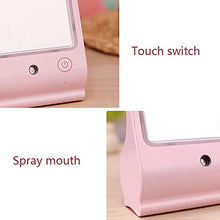 Bxiaoyan Specchio cosmetico New Creativo LED Spray Idratante Specchio for Il Trucco Creativo Carry-on Specchio di Bellezza Nano Idratazione Specchio Strumento Materiale ABS Rosa
