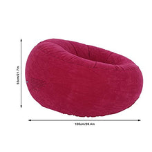 Fdit - Divano gonfiabile da esterno e interno, pieghevole, per lettura, divano singolo, ergonomico, per soggiorno, balcone, giardino, colore: rosso