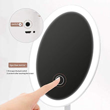 LLG Household Items& con Luce Ricaricabile, Trucco dello Specchio del LED con Touch Screen dimmerabile 180 Gradi Rotazione Libera