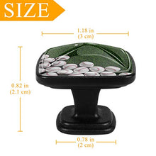 Baseball verde erba Pomelli per Porta Set di 4 Pomelli per Mobili Manopole per Cassetti Cucina Armadio Vetro