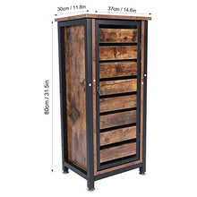 Retro Industriale Comodino Comodino Comodino Comodino Storage Cabinet Per Soggiorno Camera Da Letto 30x37x80cm