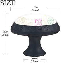 Dogs Pets Pomelli per Porta Set di 4 Pomelli per Mobili Manopole per Cassetti Cucina Armadio Vetro