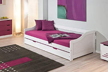 Dmora Divano Singolo con Letto Estraibile, Colore Bianco, cm 97 x 199 x 66 - Arredi Casa