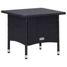 Tidyard Set Divani da Giardino 3 pz con Cuscini in Polyrattan Nero,Set Divano da Giardino,Divano da Giardino,per Giardini, Cortili, Terrazze