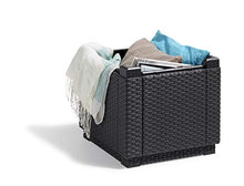 Allibert Cube w/Cushion Sgabello, Marrone/Tortora (Imbottitura in Policotone)