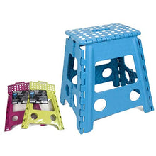 EDP - Sgabello Pieghevole Max 80 kg, Colori Assortiti, 21 x 28,5 x 25 cm
