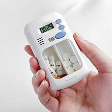 Scatola con timer mini portatile per pillole promemoria per la conservazione della droga in plastica settimanale