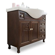 Shop Chic Mobile Bagno in Legno Base con cassetti Specchio applicchi lavabo 105