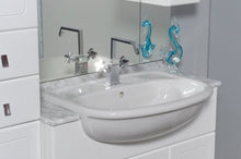 Bagno Italia Mobile Arredo Bagno 30+70+30+70+30 semincasso con doppio lavabo e specchio Mobili arredi 1 l