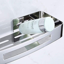 UWY Mensola da Bagno in Acciaio Inossidabile 304 Staffa Lucida a 2 Livelli Supporto da Parete per Doccia Caddy Antiruggine WC Supporto Argento Cesto portaoggetti Rettangolare per Hotel Installaz