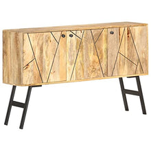 vidaXL - Sideboard 118 x 30 x 75 cm Massivholz Mango