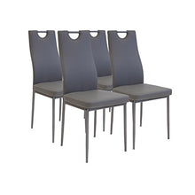 Albatros 2909 Salerno Set di 4 sedie da Pranzo, Grigio