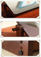 Specchio con Supporto Portatile Trucco vanità specchi da banco in Piedi Slim Solid Wood Makeup Mirror