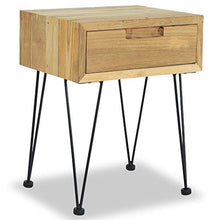 FAMIROSA Comodini 2 pz 40x30x50 cm in Legno Massello di Teak