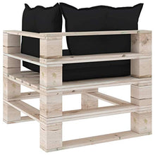 vidaXL Divano Angolare da Giardino in Pallet con Cuscini Legno di Pino