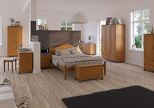 Steens, Comodino da notte con 3 cassetti, Marrone (Weiß, Kiefer, Beige), legno, pino