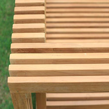 Teako Design Poltrona lounge Loppio in legno massiccio di teak con cuscini e sedie da giardino, resistente alle intemperie