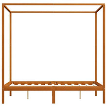 SKM Giroletto con Baldacchino 2 Cassetti in Legno di Pino 120x200 cm