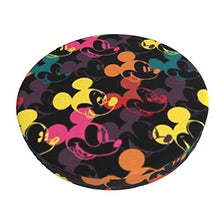 Copertura rotonda per sgabello da bar Topolino per sedia e sedia, lavabile, elastica, per sgabelli rotondi da 35,6 cm