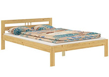 Erst-Holz Letto Matrimoniale Classico in Pino 140x200 Laccato con doghe rigide 60.64-14