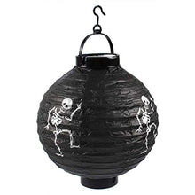 ARTFFEL Vola 6 Pezzi di Halloween della Lanterna di Carta Luce della Decorazione LED Appeso all'aperto Yard Zucca Bat Lampada a Sospensione .Compleanno