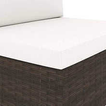 vidaXL Set Divani da Giardino 3 pz in Polyrattan Marrone - Arredi Casa