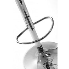 DP Griferia 16032 + 16001 – Sgabello con base in cromo e seduta rotonda colore: grigio, ABS)