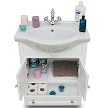 Shop Chic Arredo bagno shabby con base e lavabo 65cm bianco opaco