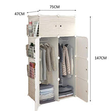 Kylincss Armadio Armadio Armadio Armadio Portatile Armadi per Camera da Letto Armadio Armadio Guardaroba Appendiabiti Organizzatore con Ante