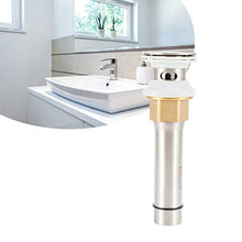 Oumefar Facile Installazione Rubinetto per lavabo Pulsante per lavabo Lavello per(D Type 304 Bounce Hole Drainer LQ-5393)