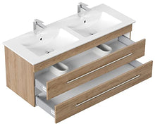 Mobile bagno ,lavabo Villeroy & Boch Venticello 130cm rovere chiaro,doppio