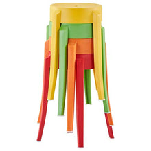 Festnight- Sgabelli Impilabili | Sedie da Esterno | Sedia da Giardino 4 pz Multicolori in Plastica