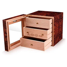YUTRD ZCJUX Portable Cigar Humidor Desktop - Cigar Box Valigia con igrometro e umidificatore