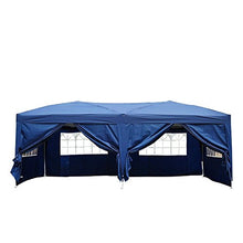 homcom Outsunny Gazebo Pieghevole da Giardino Esterno con 6 Pannelli Laterali 6X 3X 2,55m