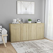 vidaXL Credenza Bianca 160x36x75 cm in Truciolato