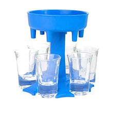 Yannn Dispenser per Bicchierini a Sei Modi, erogatore per Cocktail, erogatore Multiplo per Pallini da 6 Barre (Grigio, Blu, Rosso)