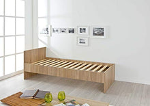 Inter Link Letto Singolo Melamina, Decoro Rovere