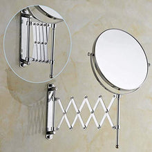 BJH Specchio per Il Trucco Ingrandimento 10x, Specchio cosmetico ingranditore bifacciale per Bagno, 8 Pollici a 360 Gradi; Girevole Allungabile