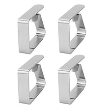Clip per tovaglia, 6,5 x 5 x 1,5 cm, in acciaio inox 430, per picnic