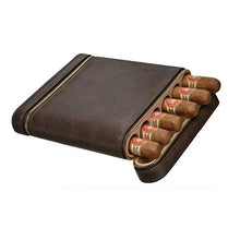 YUTRD ZCJUX Cedar Cigar Idratante Set - Viaggi Portatile Cuoio di Alta qualità Brown Mano Cigar Box