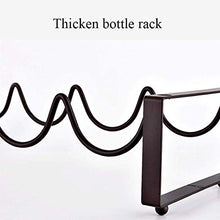 Freestanding Wine Rack Wine Bottle Holder Single-layer Wine Rack Iron Wine Frame Freestanding Storage Display Rack Kitchen Restaurant Bar For 2 Wine Bottles (Color : Black)