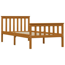 FAMIROSA Giroletto con 2 Cassetti Marrone Miele Legno di Pino 100x200 cm-0529