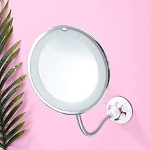 BD.Y Specchi per Trucco Specchio 10X LED Specchio Pieghevole Rotante a 360 Gradi 10X Specchio Pieghevole
