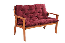 Meerweh 20056 - Schienale per panca ca. 100 x 98 x 10 cm, colore: Rosso