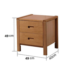 XiuHUa Comodino - Beech Moderno Nordic Camera da Letto Semplice Doppio cassetto Comodino Multi-Funzione di stoccaggio mobili ecologici, Dimensioni: 49X40x49cm Mobili da Camera da Letto